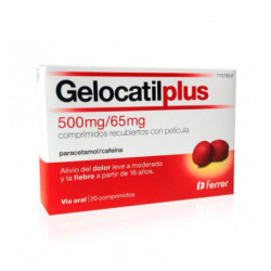 Gelocatil plus 500 mg/65 mg comprimidos recubiertos con pelicula